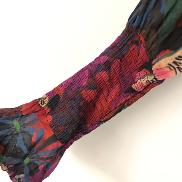 👗💕 Farm Rio Floral Maxi Dress  Size Small - Picture 7 of 11